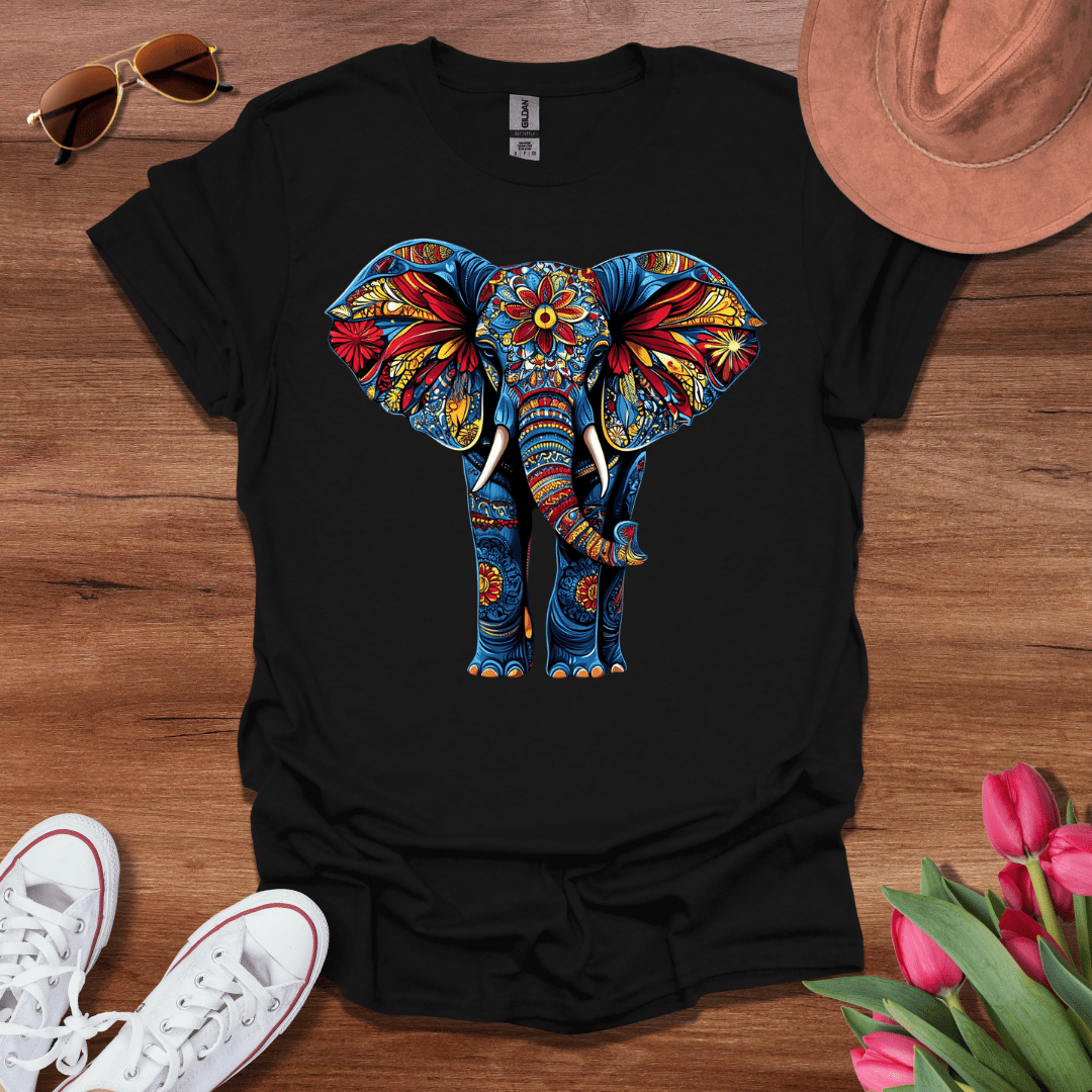 Flower Power Elephant T-Shirt