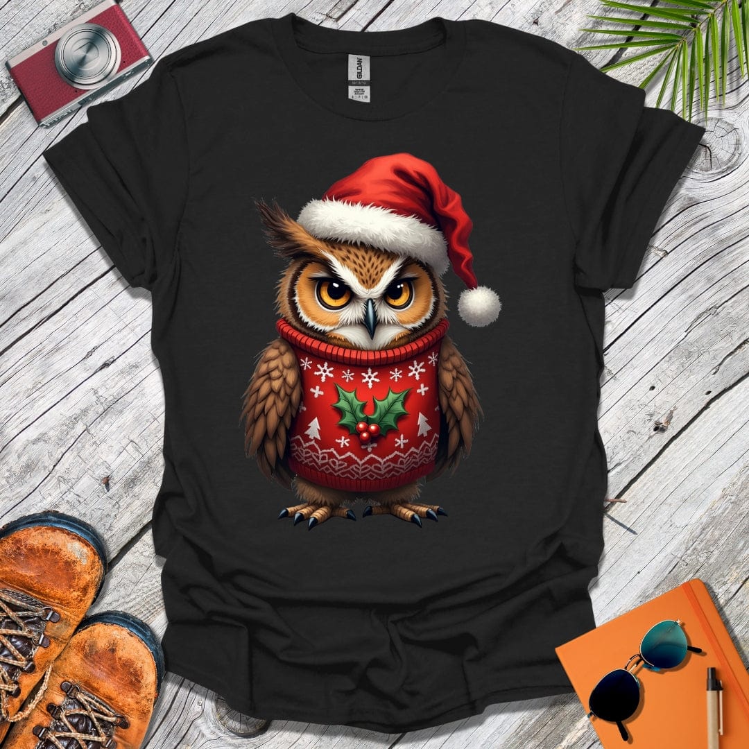 Grumpy Christmas Owl T-Shirt