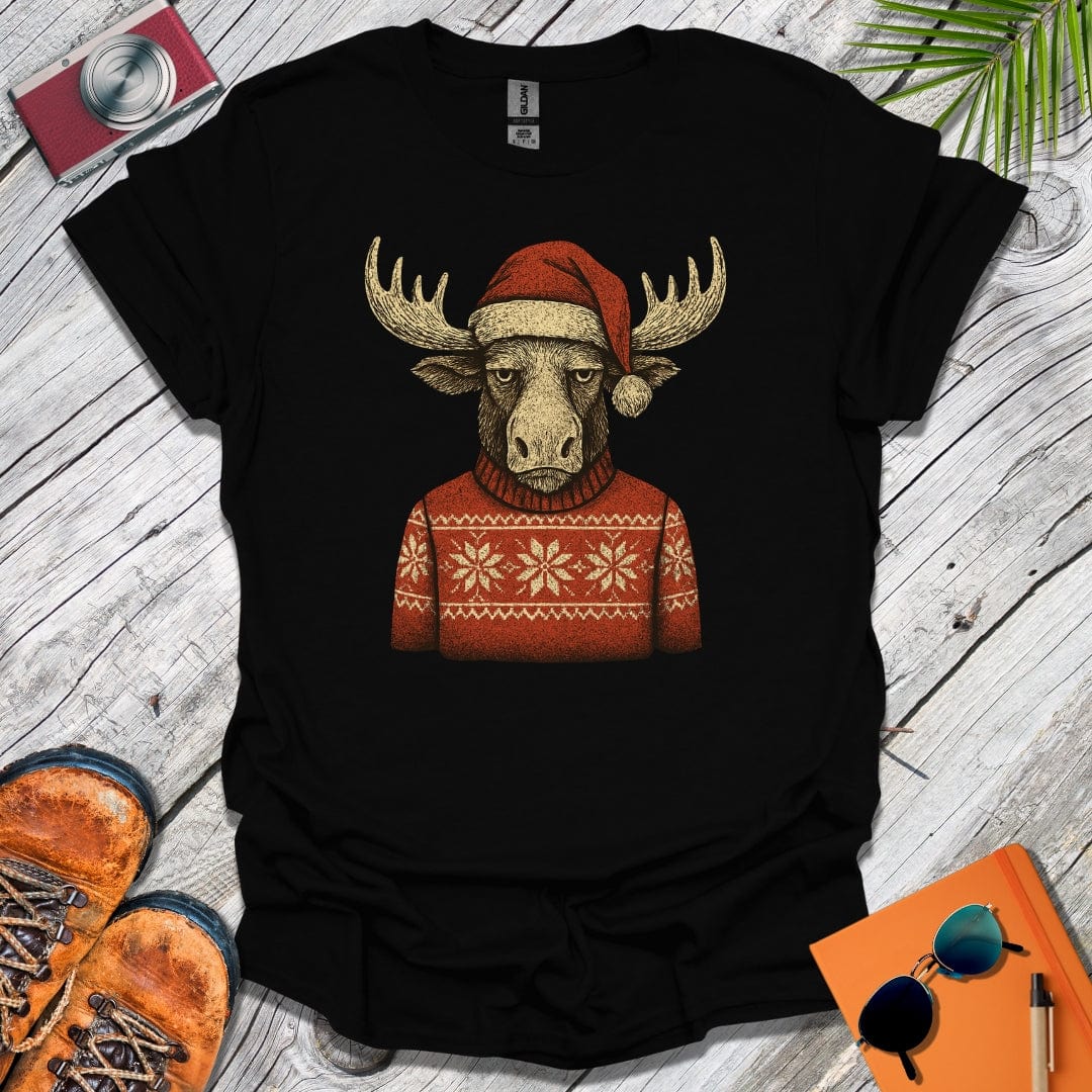 Grumpy Xmas Moose T-Shirt