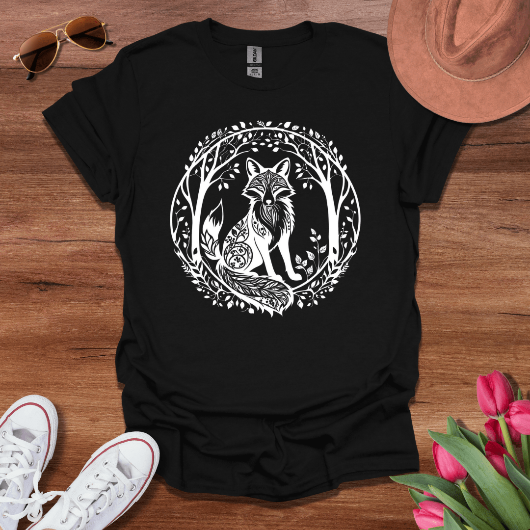 Minimalist Tree Fox T-Shirt