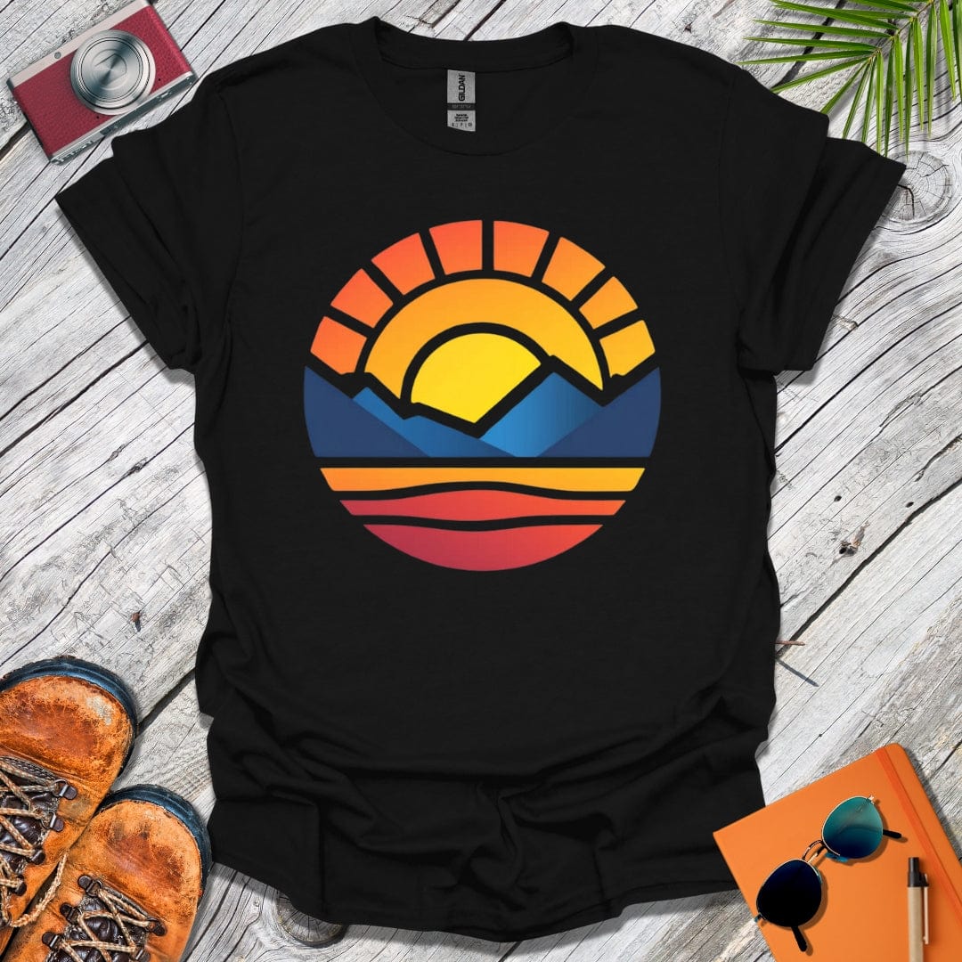 Mountains to Sea Sunset T-Shirt