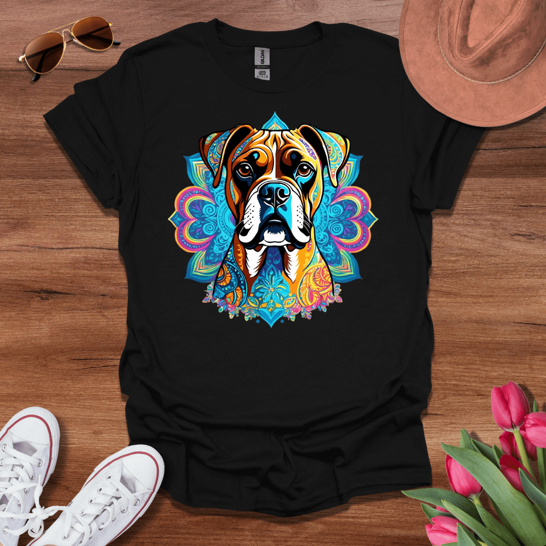 Psychedelic Boxer Dog T-Shirt