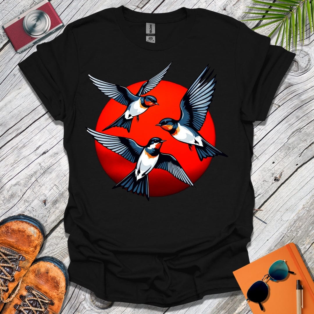 Red Sun Swallows T-Shirt