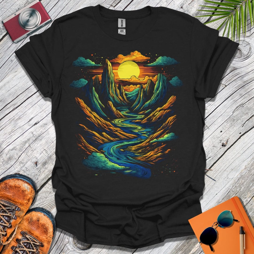 Serene Sunset Valley T-Shirt