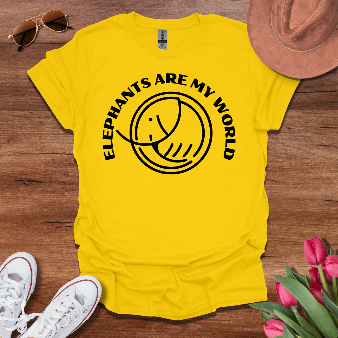 Elephants R My World T-Shirt