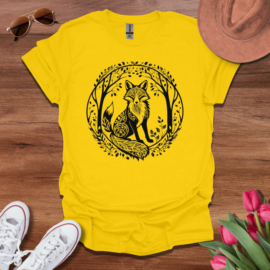 Minimalist Tree Fox T-Shirt