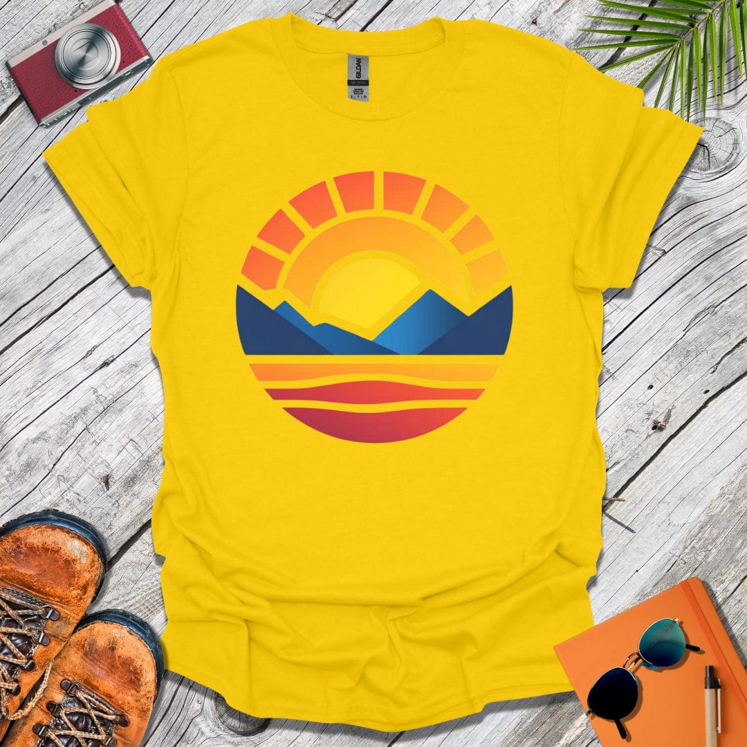 Mountains to Sea Sunset T-Shirt