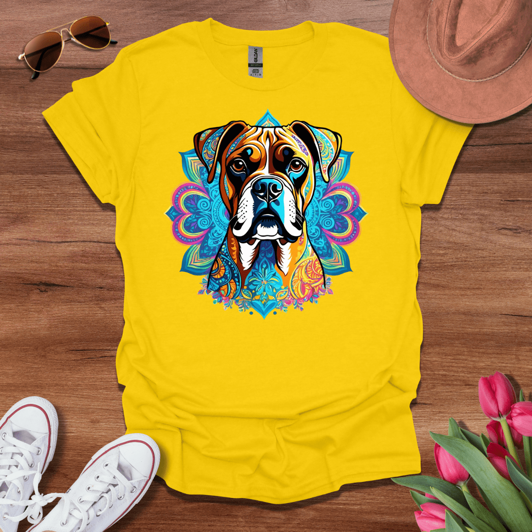 Psychedelic Boxer Dog T-Shirt
