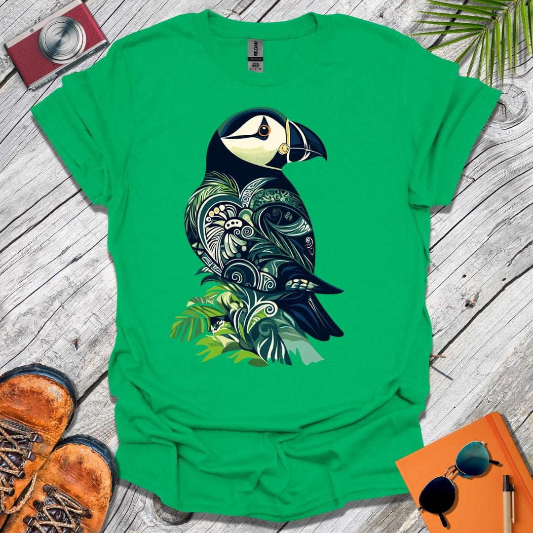 Green Puffin T-Shirt