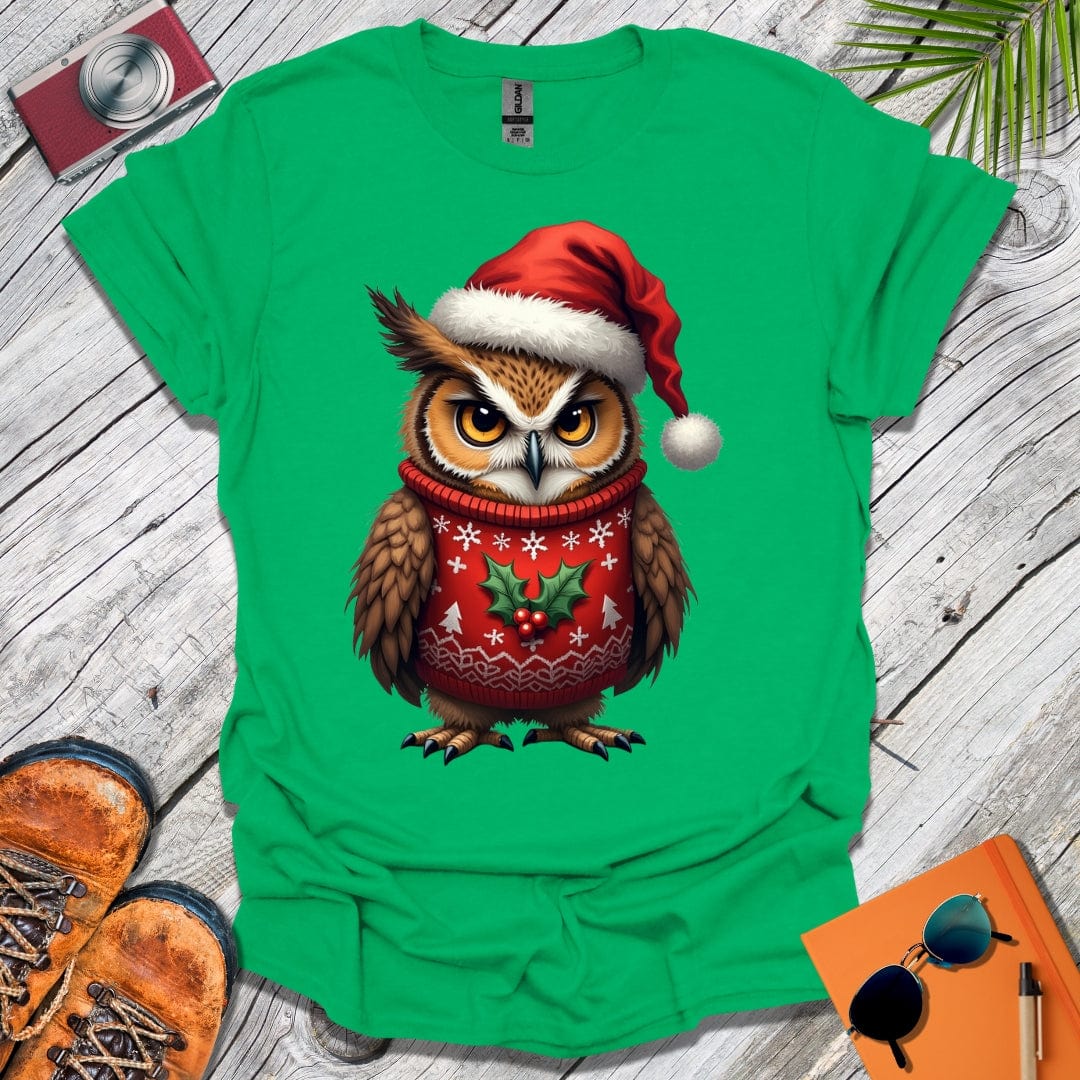 Grumpy Christmas Owl T-Shirt