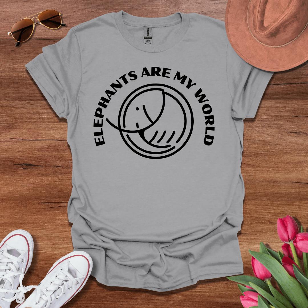 Elephants R My World T-Shirt