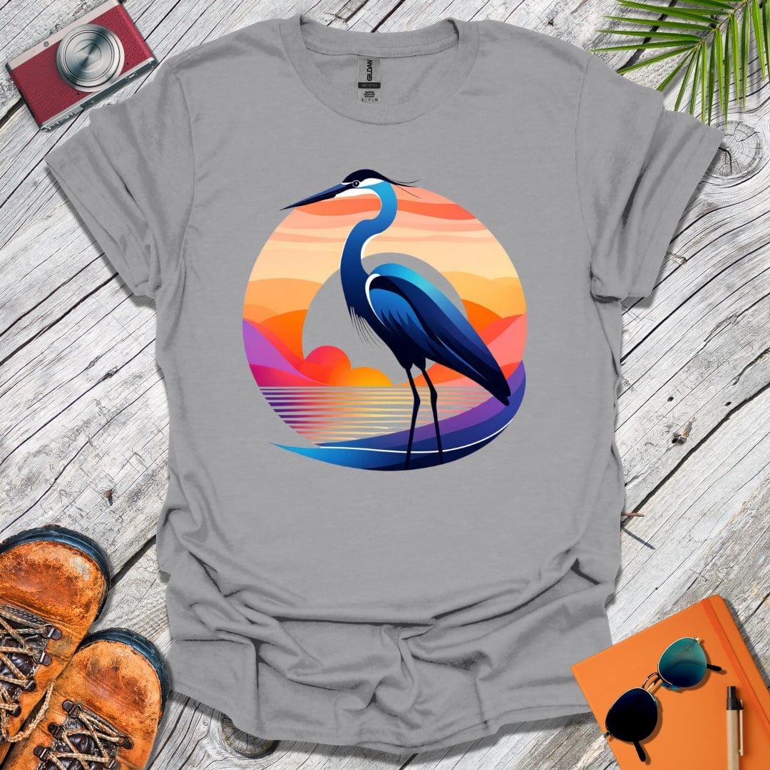Heron Sunset T-Shirt
