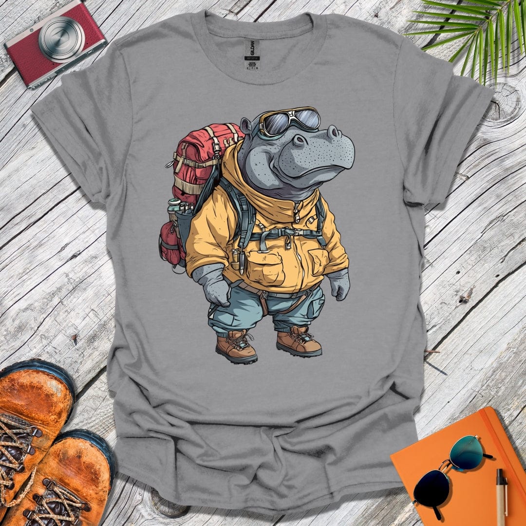 Hiking Hippo T-Shirt