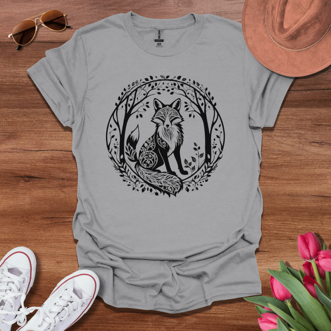 Minimalist Tree Fox T-Shirt