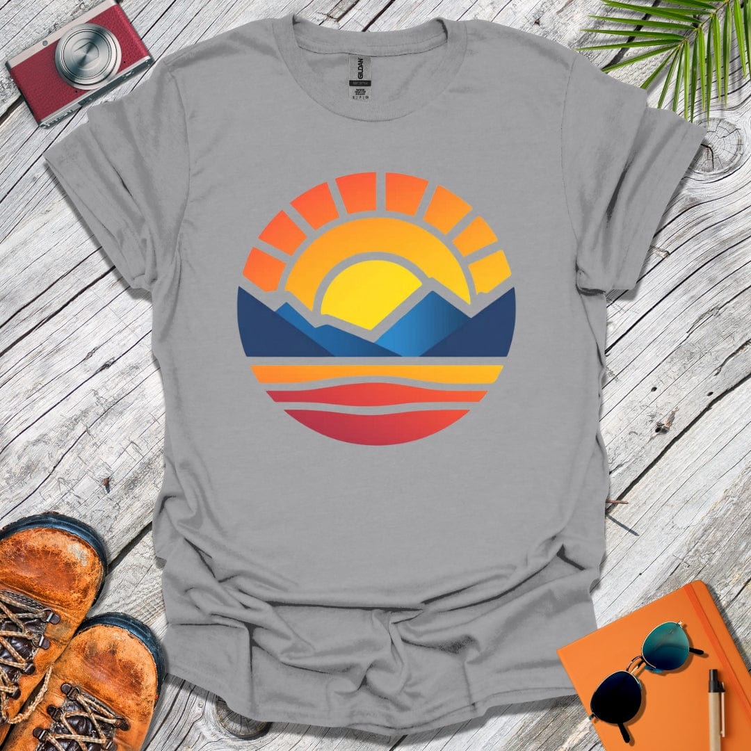 Mountains to Sea Sunset T-Shirt