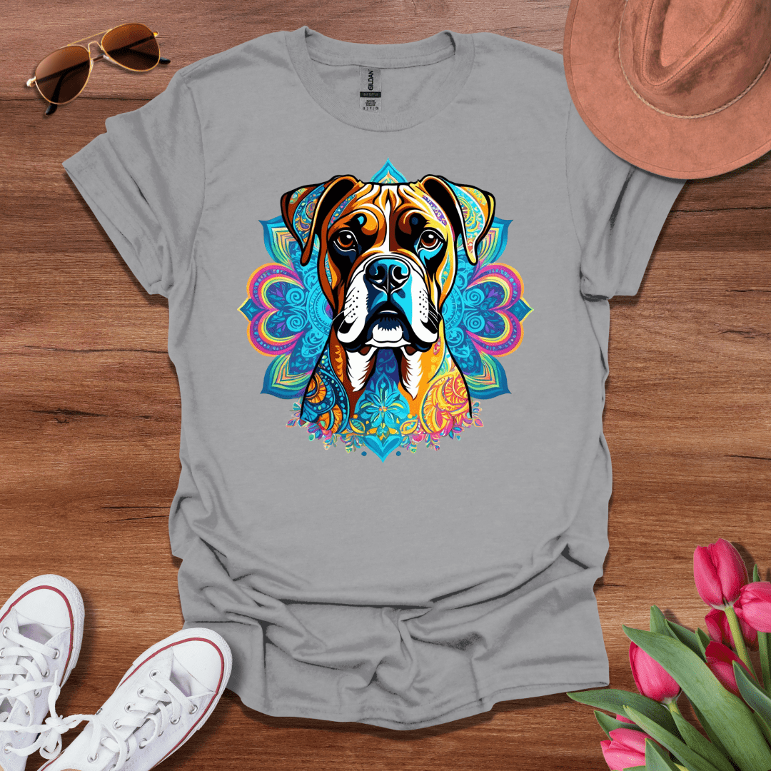 Psychedelic Boxer Dog T-Shirt