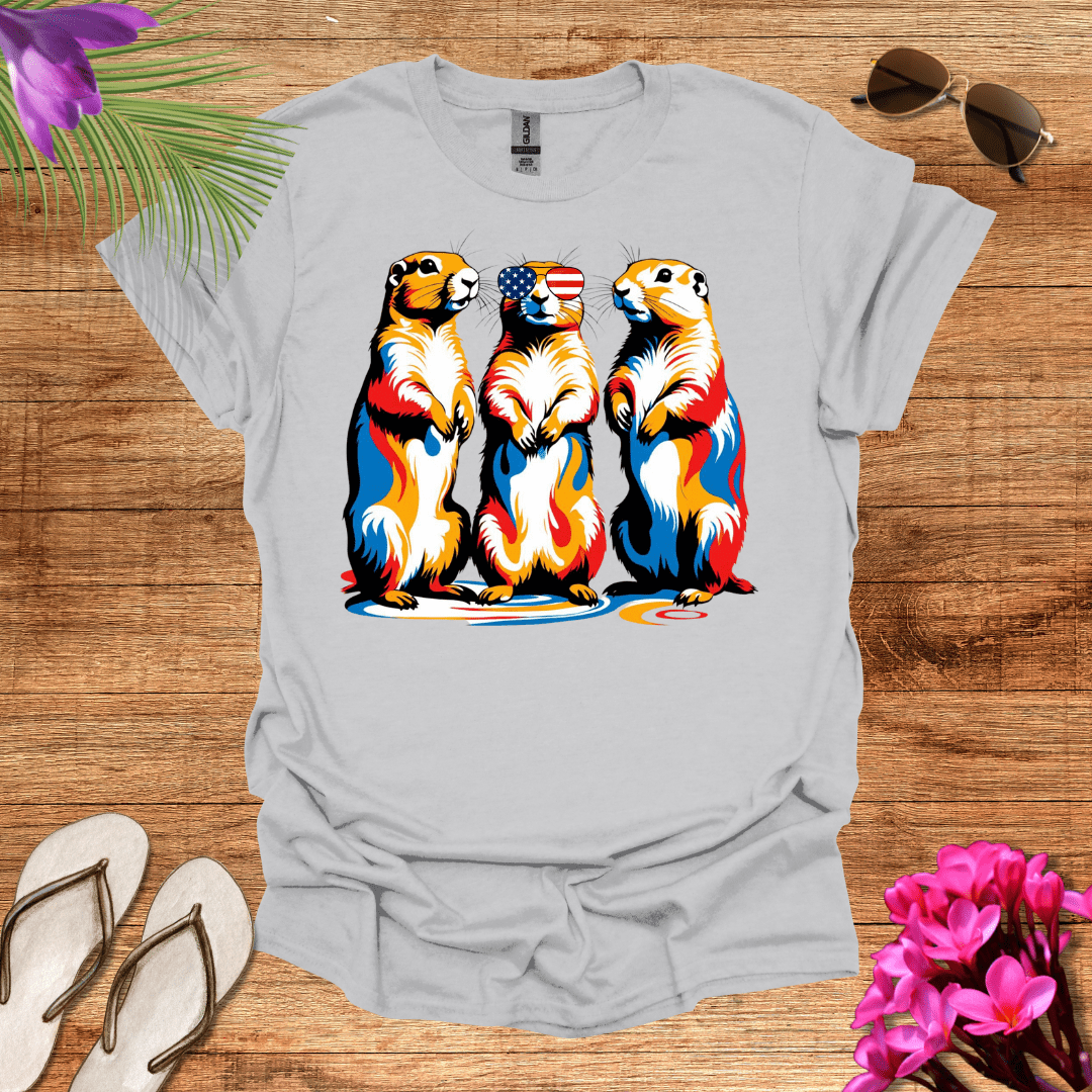 Patriotic Prairie Dogs T-Shirt