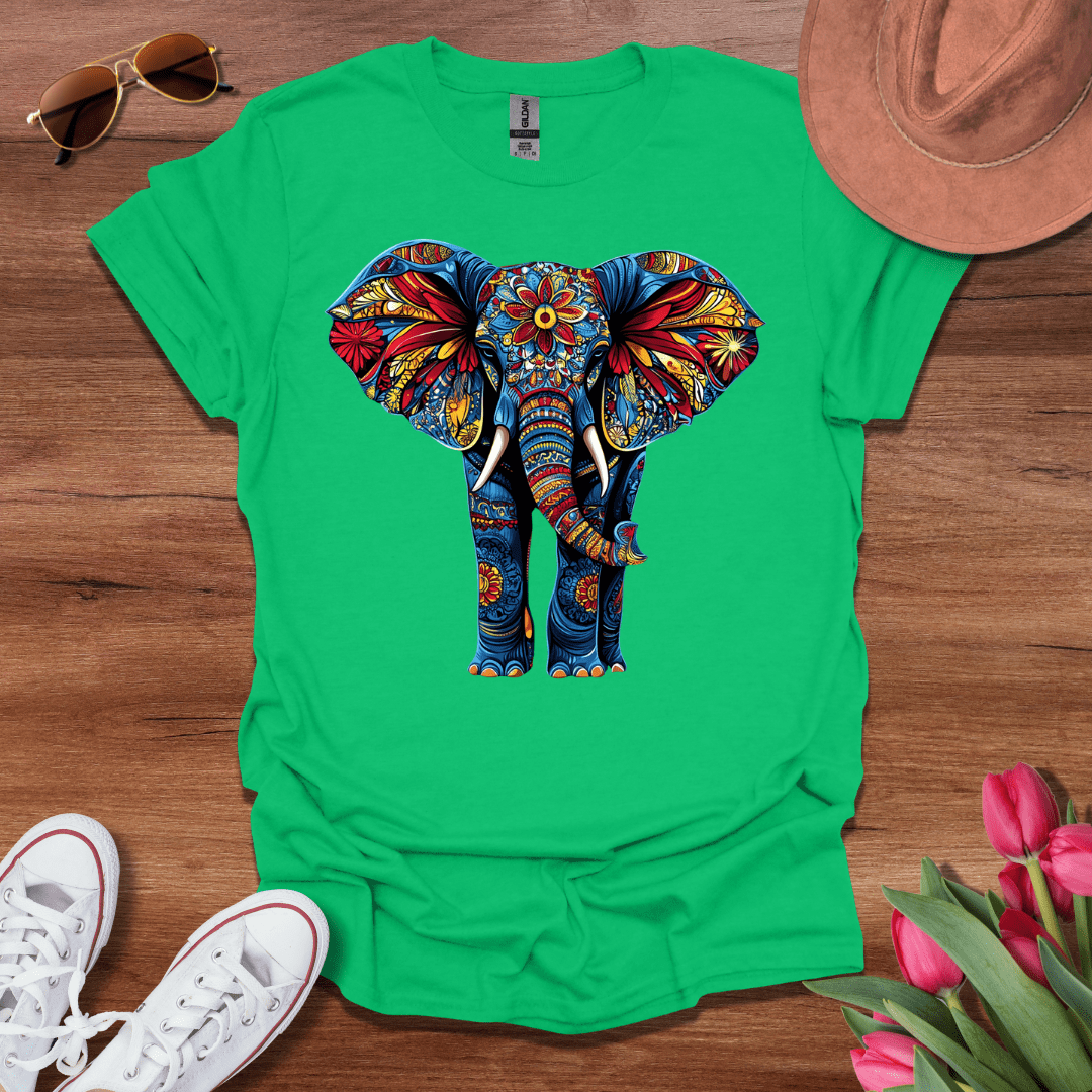 Flower Power Elephant T-Shirt