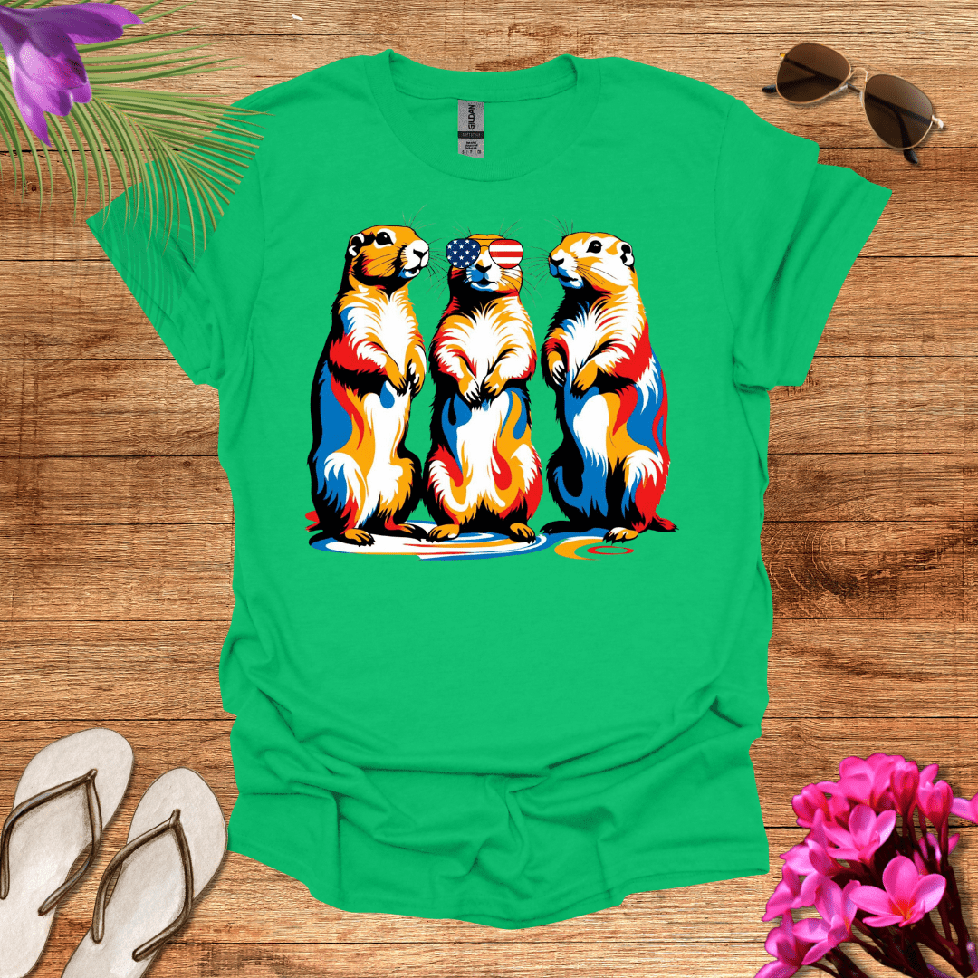 Patriotic Prairie Dogs T-Shirt