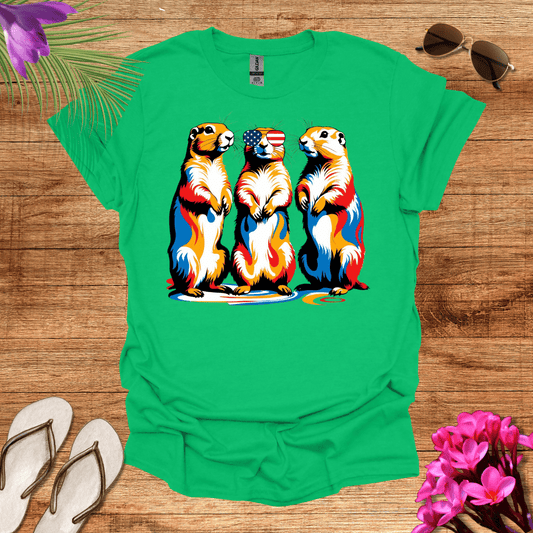 Patriotic Prairie Dogs T-Shirt