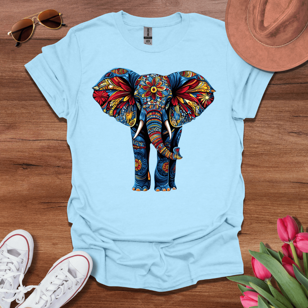 Flower Power Elephant T-Shirt