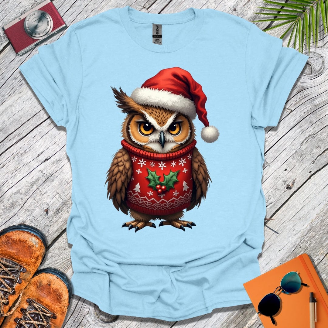 Grumpy Christmas Owl T-Shirt