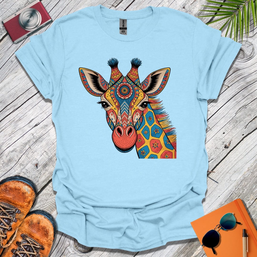 Mandala Giraffe Head T-Shirt
