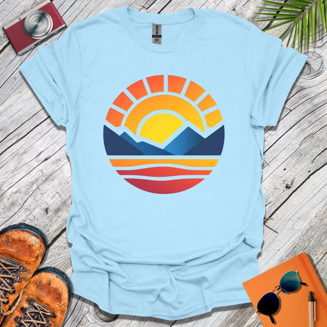 Mountains to Sea Sunset T-Shirt