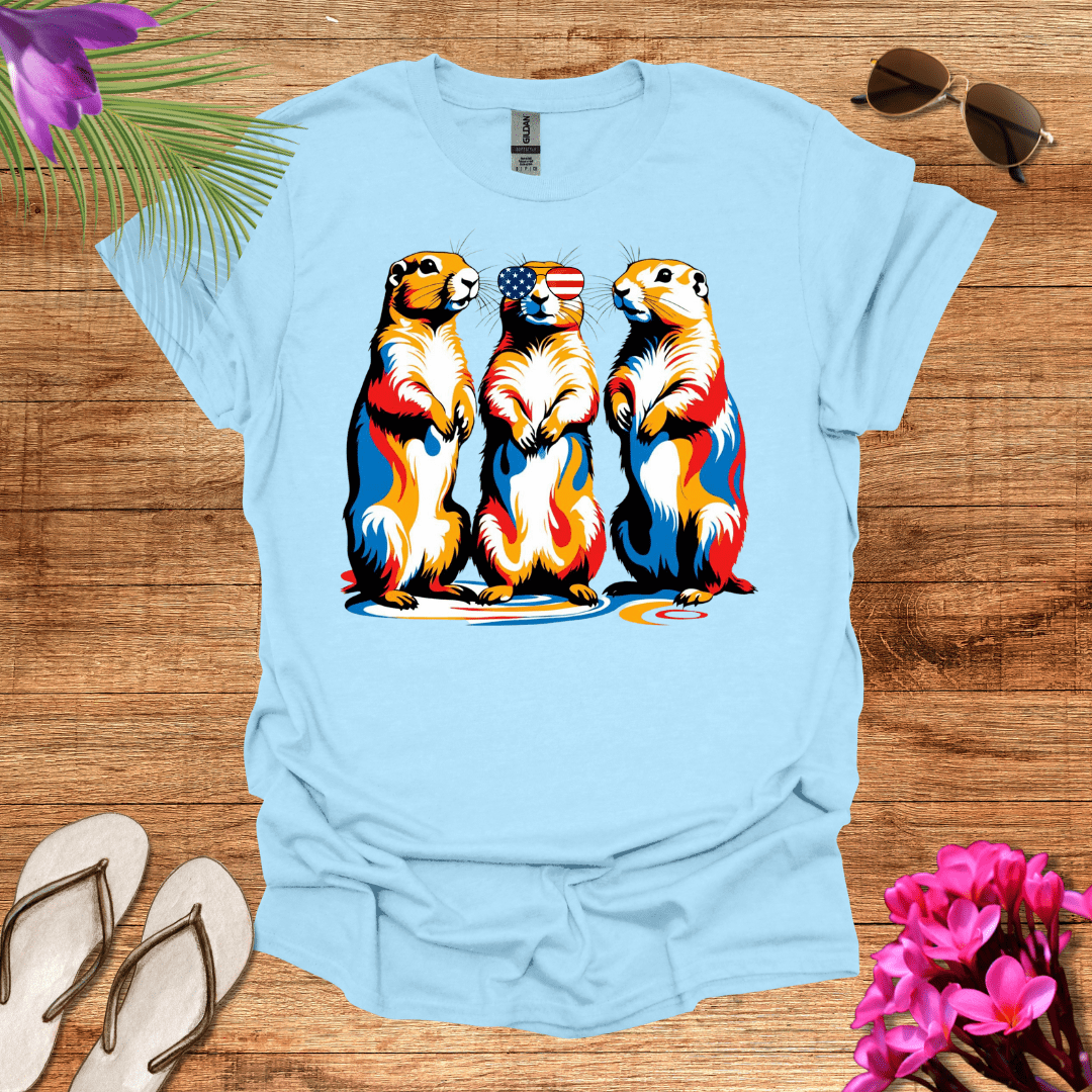 Patriotic Prairie Dogs T-Shirt