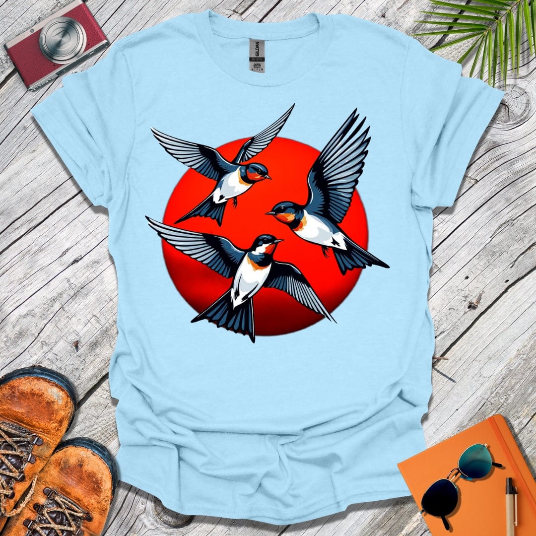 Red Sun Swallows T-Shirt
