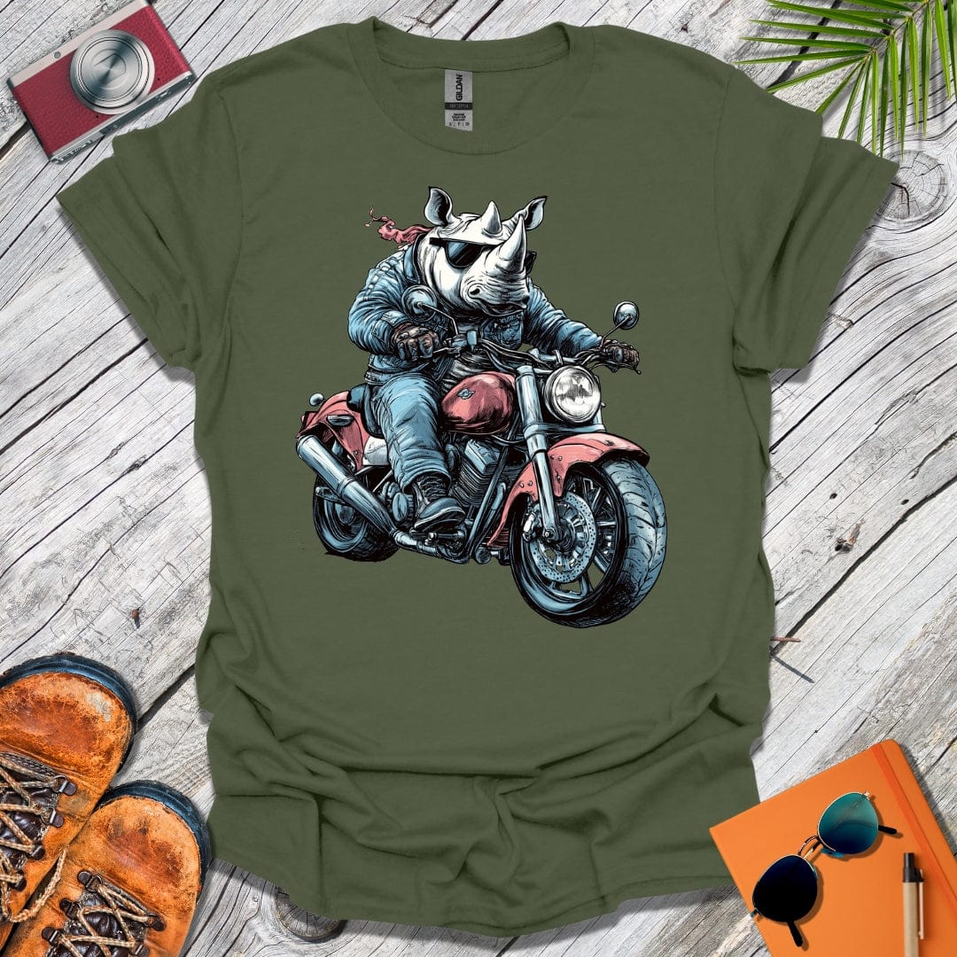 Biker Rhino T-Shirt