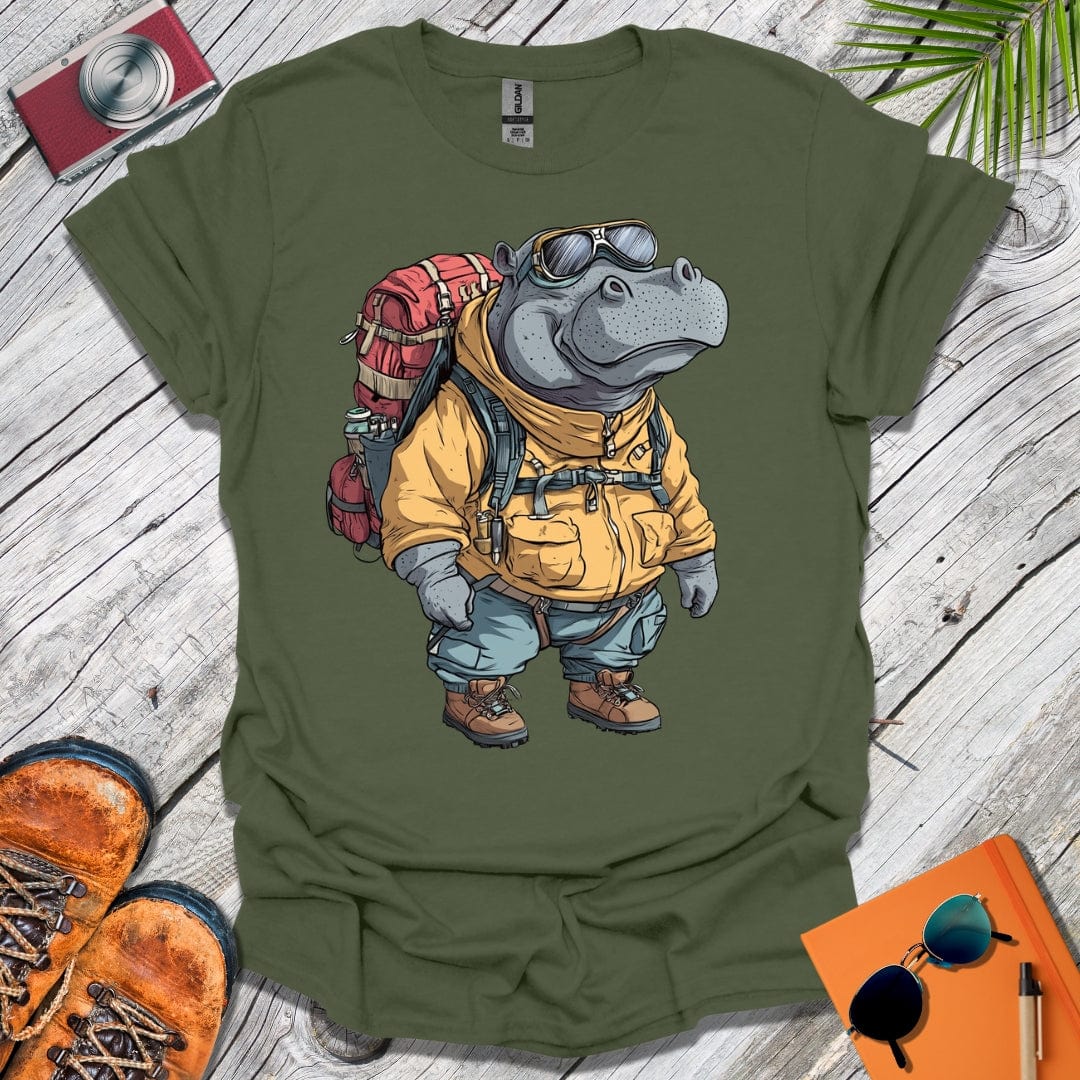 Hiking Hippo T-Shirt