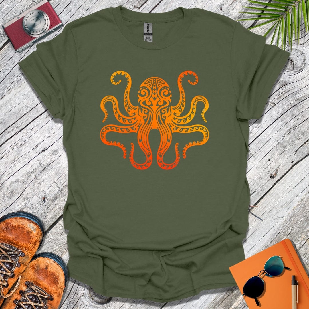 Sunset Octopus T-Shirt