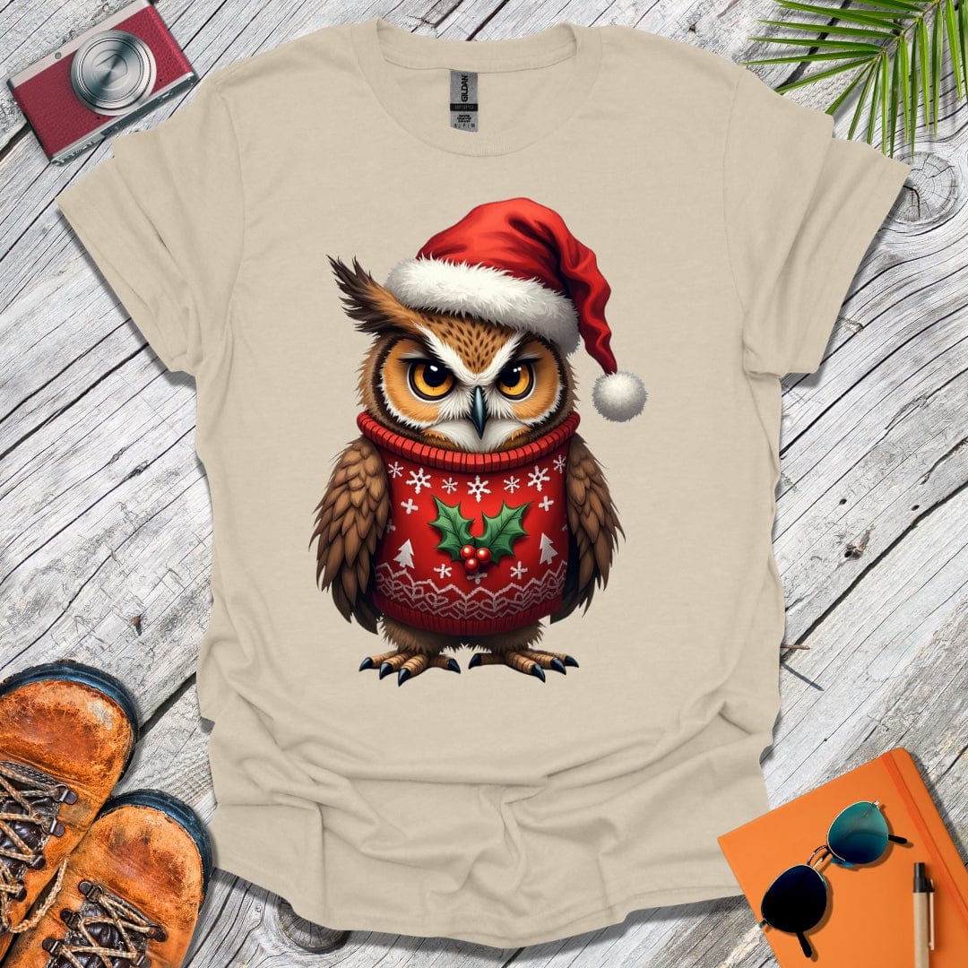 Grumpy Christmas Owl T-Shirt