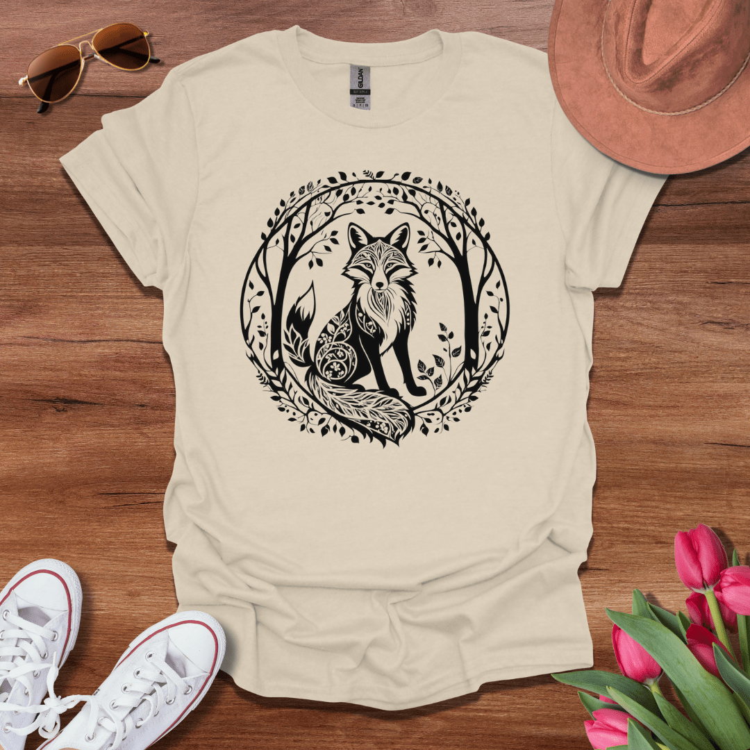 Minimalist Tree Fox T-Shirt