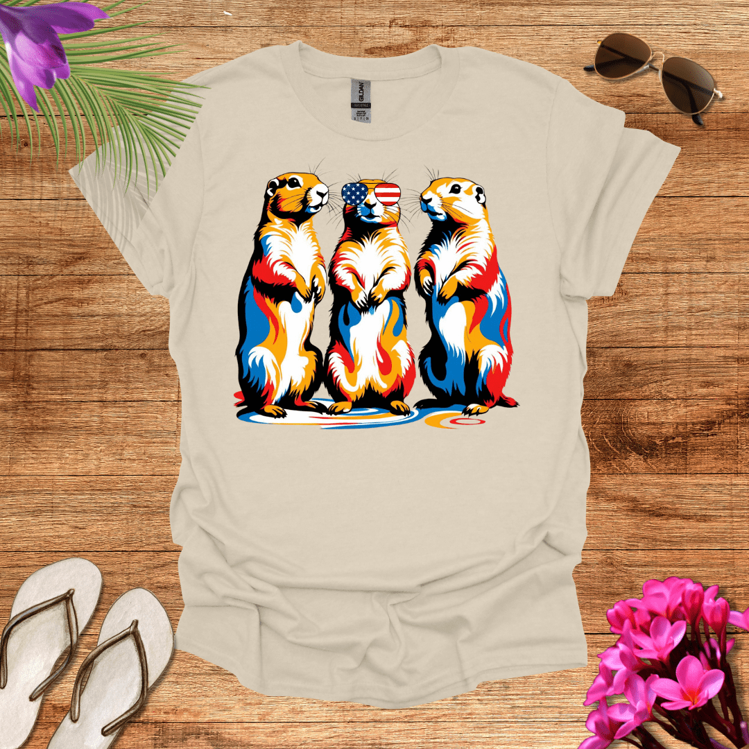 Patriotic Prairie Dogs T-Shirt