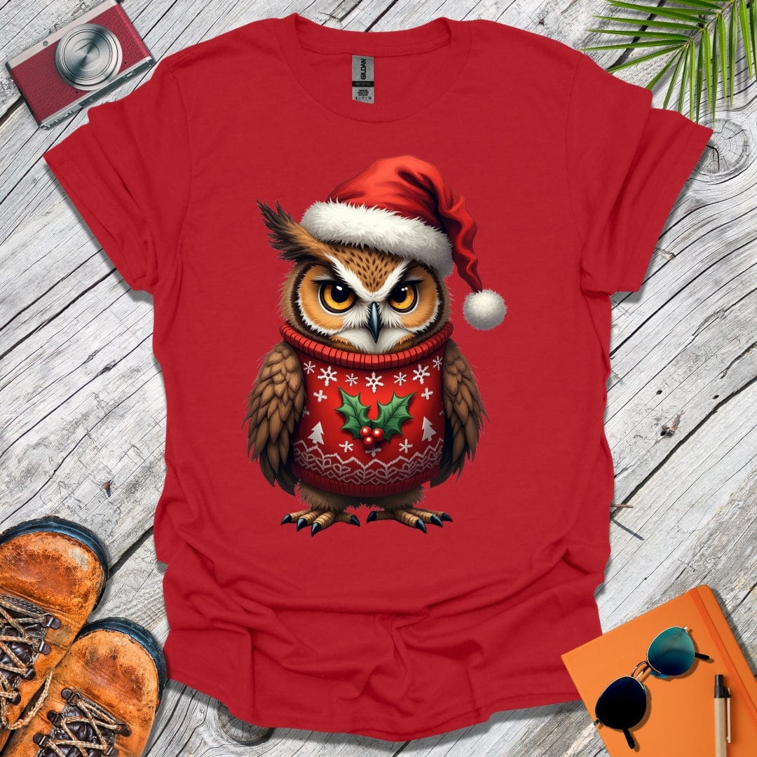 Grumpy Christmas Owl T-Shirt