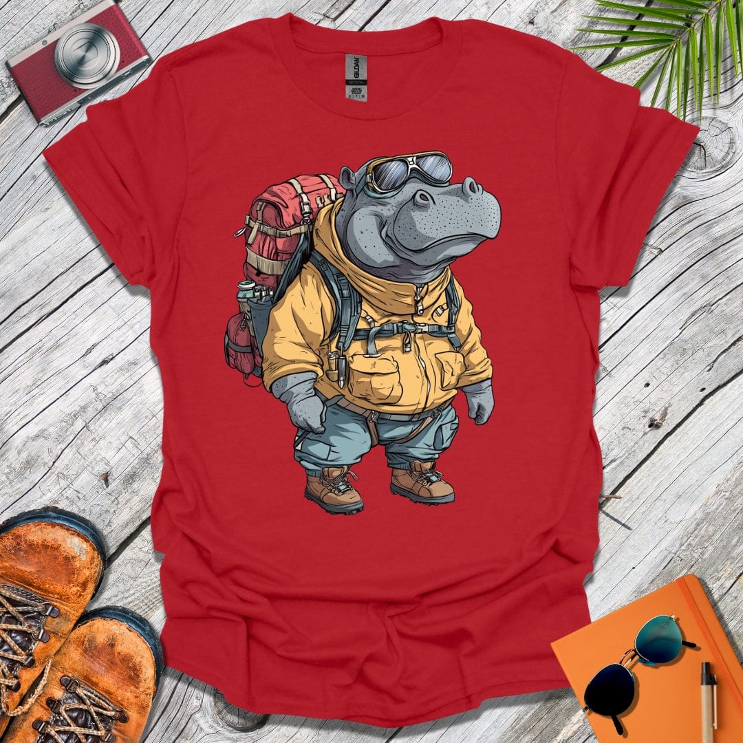 Hiking Hippo T-Shirt