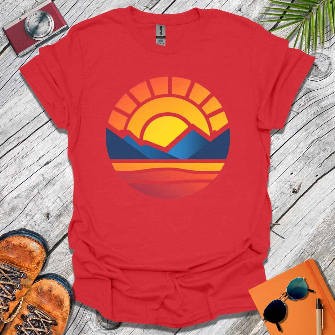 Mountains to Sea Sunset T-Shirt