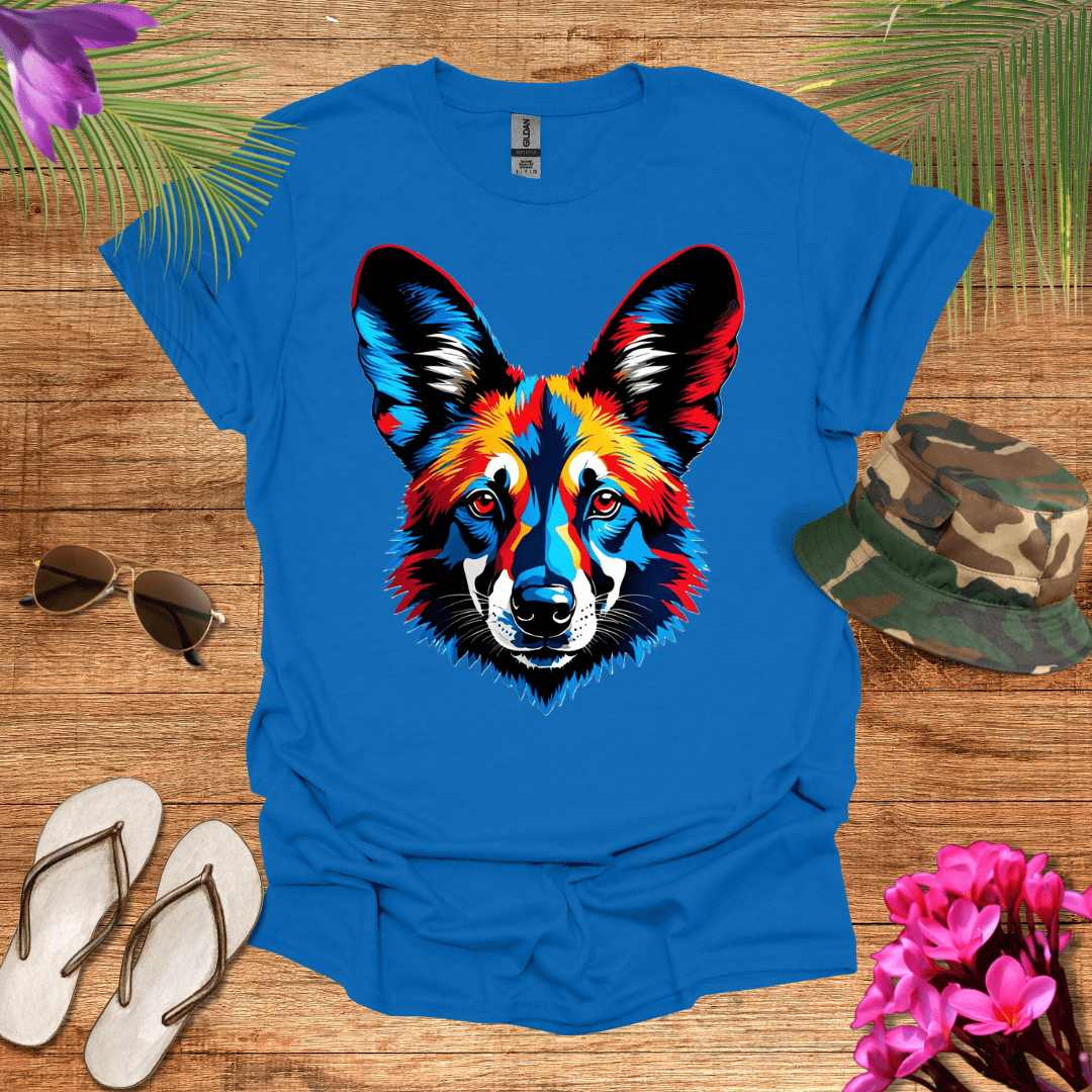 African Wild Dog Head T-Shirt