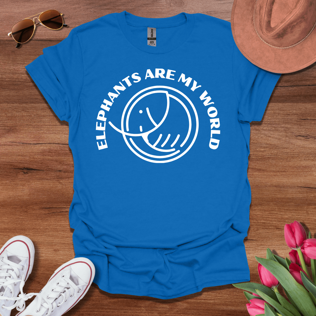 Elephants R My World T-Shirt