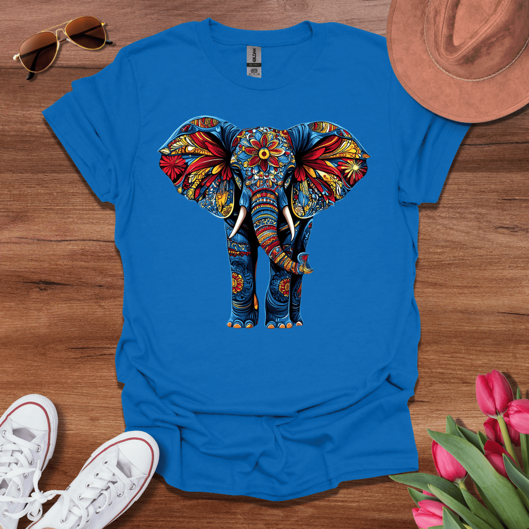 Flower Power Elephant T-Shirt