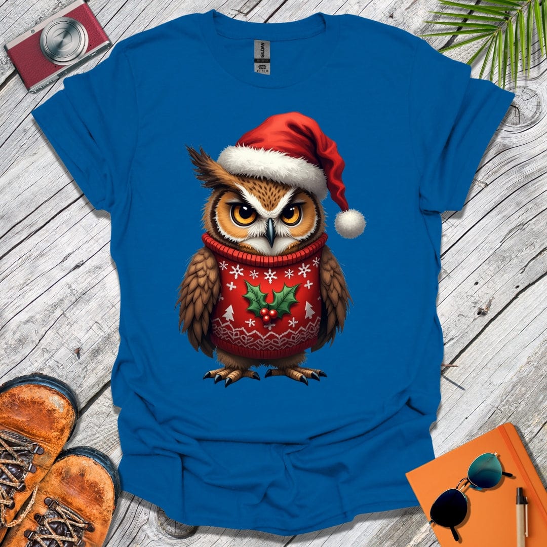 Grumpy Christmas Owl T-Shirt