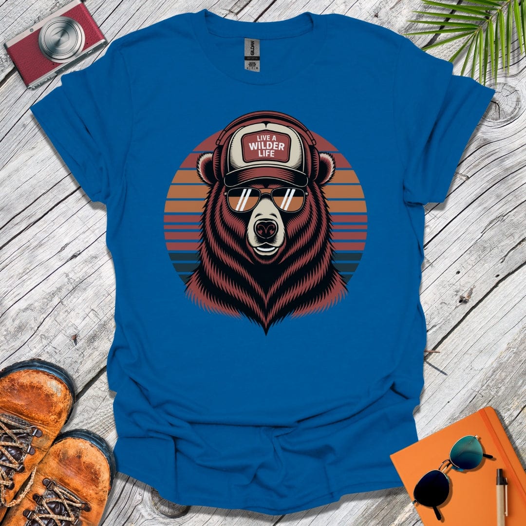 Live a Wilder Life Trucker Bear T-Shirt