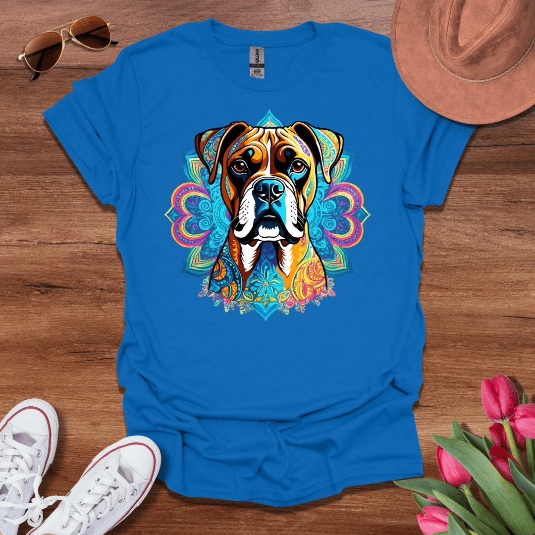 Psychedelic Boxer Dog T-Shirt