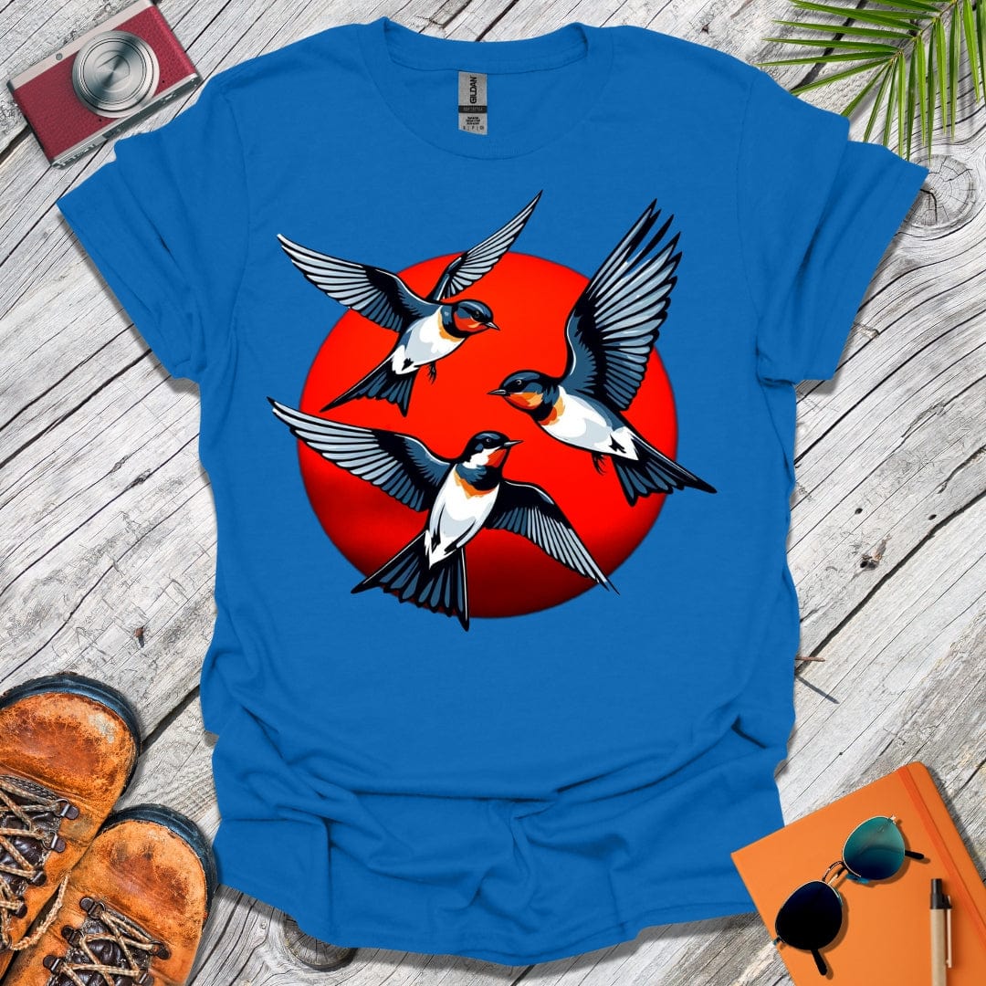 Red Sun Swallows T-Shirt