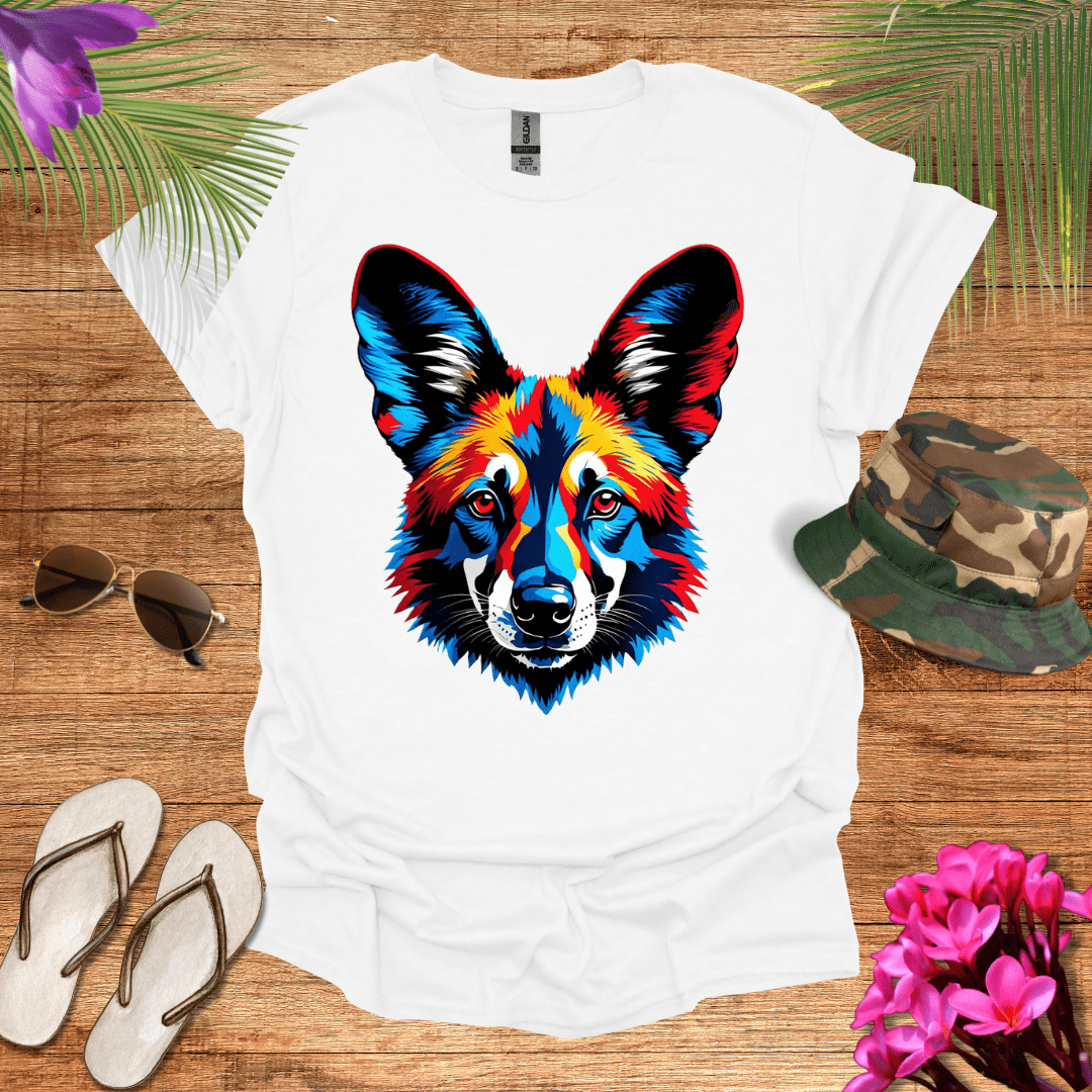 African Wild Dog Head T-Shirt