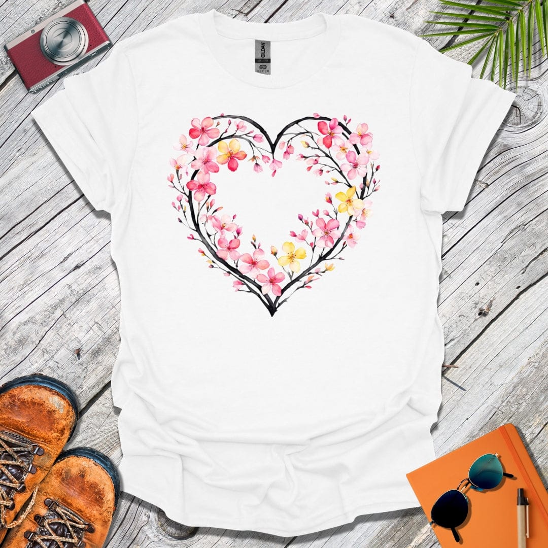 Apple Blossom Heart T-Shirt