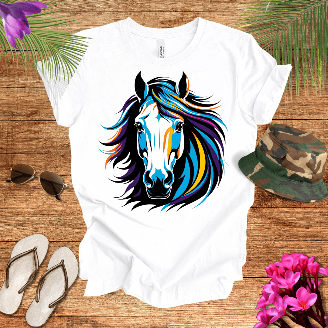Colourful Horse Mane T-Shirt