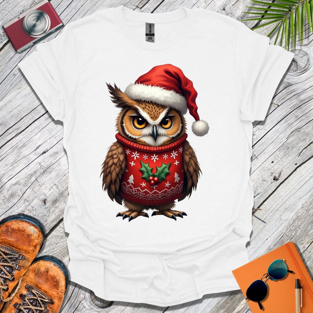 Grumpy Christmas Owl T-Shirt